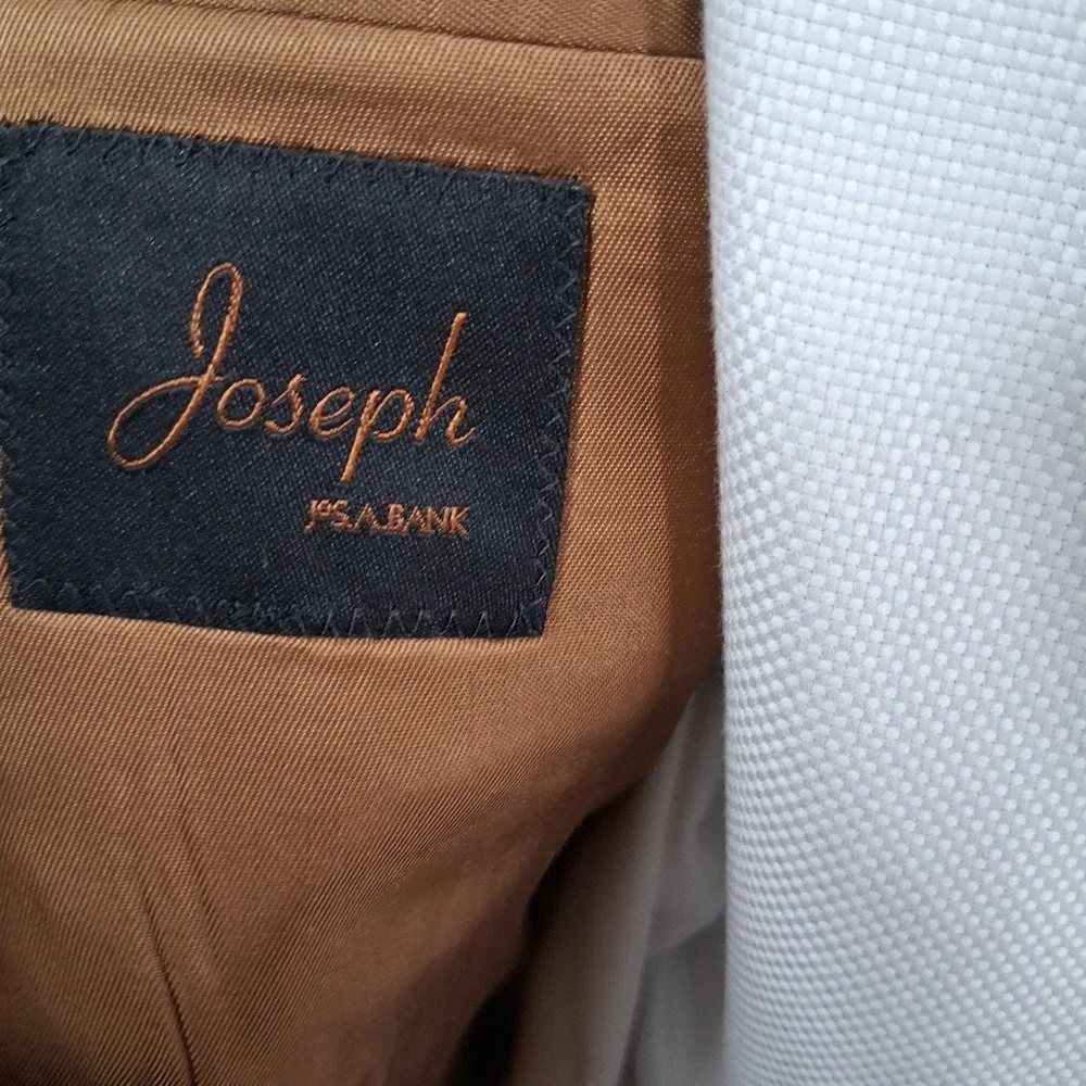 Jos. A. Bank Joseph Sport Coat 42R Gray Micro Houndstooth Slim Fit Double Vent